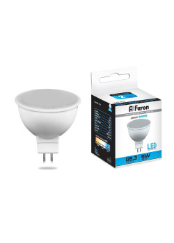 Лампа светодиодная Feron MR16 G5.3 5W 6400K Грибок матовая LB-24 25125