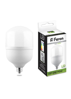 Лампа светодиодная Feron E27-E40 70W 4000K Цилиндр Матовая LB-65 25822