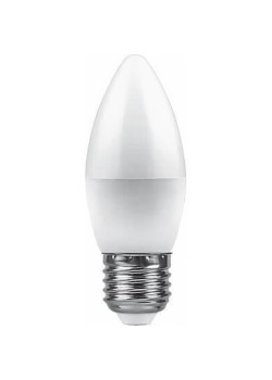 Лампа светодиодная Feron E27 9W 2700K Свеча Матовая LB-570 25936