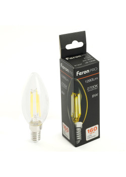Лампа светодиодная Feron.PRO LB-1208 Свеча E14 1280LM 8W 175-265V 2700K 51247