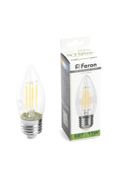 Лампа светодиодная Feron LB-713 Свеча E27 11W 4000K 38273