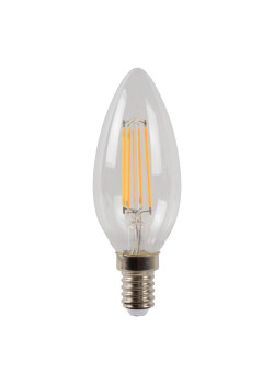 Лампа светодиодная диммируемая Lucide E14 4W 2700K прозрачная 49023/04/60