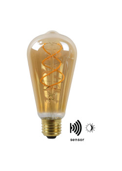 Лампа светодиодная Lucide E27 4W 2200K янтарная 49034/04/62