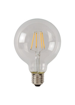 Лампа светодиодная диммируемая Lucide E27 5W 2700K прозрачная 49016/05/60