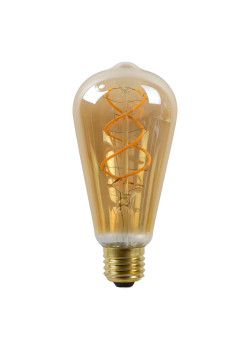 Лампа светодиодная диммируемая Lucide E27 5W 2200K янтарная 49034/05/62