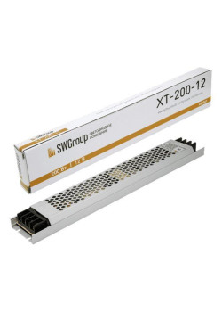 Блок питания SWG 12V 200W IP20 16,6A XT-200-12 003061