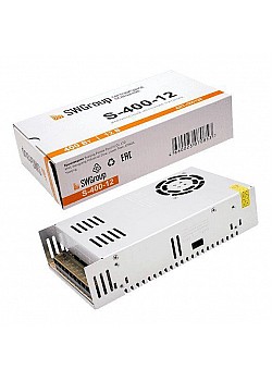 Блок питания SWG 12V 400W IP20 33,33A S-400-12 000128