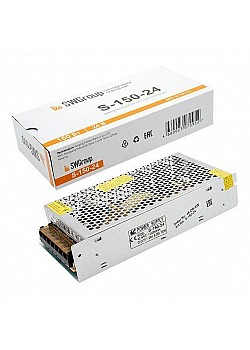 Блок питания SWG 24V 150W IP20 6,25A S-150-24 000108