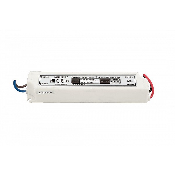 Блок питания SWG 24V 20W IP67 0,8A LV-20-24 001091