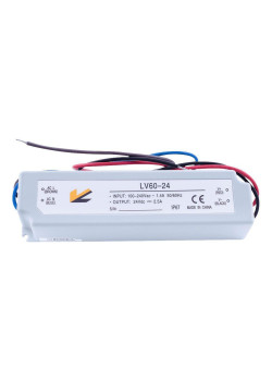 Блок питания SWG 24V 60W IP67 2,5A LV-60-24 000357