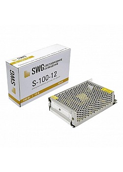 Блок питания SWG 12V 100W IP20 8,3A S-100-12 000105