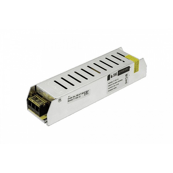 Блок питания SWG 12V 100W IP20 8,3A T-100-12 000273