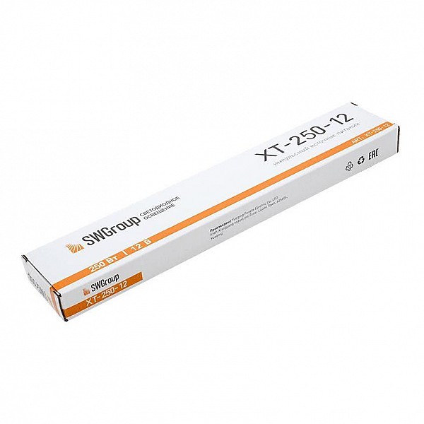 Блок питания SWG 12V 250W IP20 20,8A XT-250-12 003062