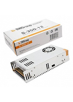 Блок питания SWG 12V 350W IP20 30A S-350-12 000124