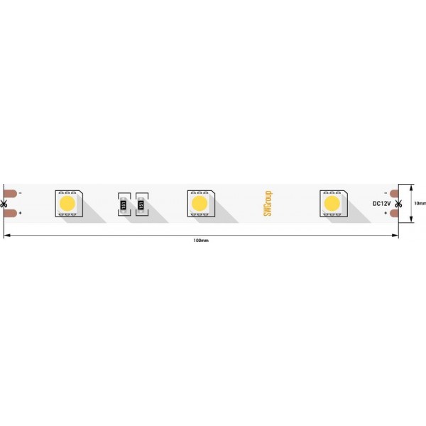 Светодиодная лента SWG 7,2W/m 30LED/m 5050SMD нейтральный белый 5M 003273