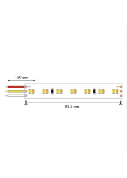 Светодиодная лента Favourite 19,8W/m 168LED/m 2835SMD от теплого до холодного 5M 2001-62020