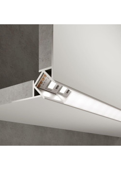 Профиль встраиваемый угловой алюминиевый с рассеивателем Elektrostandard внешний угол LL-2-ALP015 a053635