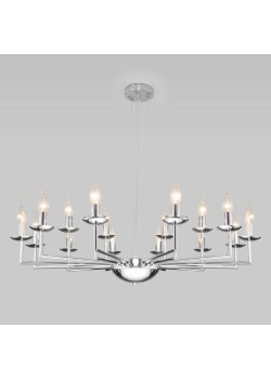 Подвесная люстра Eurosvet Cariso 60150/18 хром