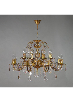 Подвесная люстра Ambiente Alicante 8888/8+8 AB Leaf Crystal
