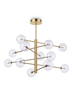 Подвесная люстра Ideal Lux Equinoxe SP12 Ottone Antico 200125