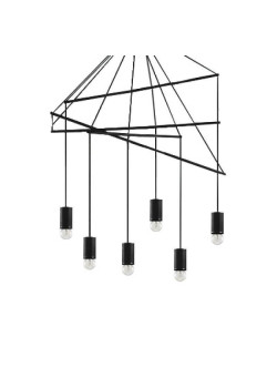 Подвесная люстра Ideal Lux Pop SP6 Nero 158815