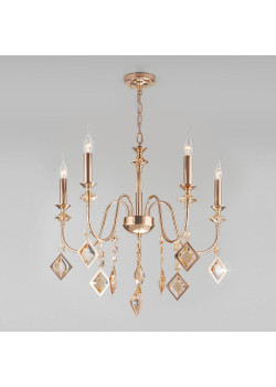 Подвесная люстра Eurosvet Telao 10120/5 золото/тонированный хрусталь Strotskis Smart