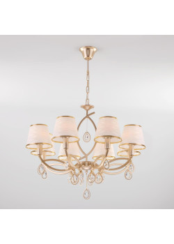Подвесная люстра Eurosvet 60091/8 перламутровое золото