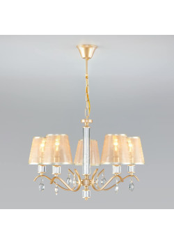 Подвесная люстра Eurosvet Alcamo 60103/5 перламутровое золото