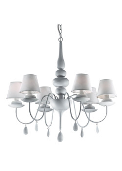 Подвесная люстра Ideal Lux Blanche SP6 Bianco 035581