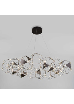 Подвесная светодиодная люстра Eurosvet Uma 90369/15 черный жемчуг