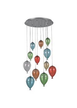 Подвесная люстра Ideal Lux Clown SP12 Color 100951