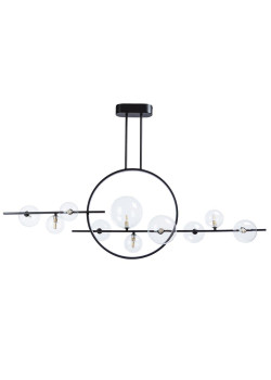 Подвесная светодиодная люстра Arte Lamp Saturn A7790SP-75BK
