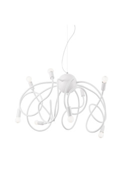 Подвесная люстра Ideal Lux Multiflex SP8 Bianco 141893