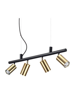 Подвесная люстра Ideal Lux Dynamite SP4 Ottone Satinato 244624