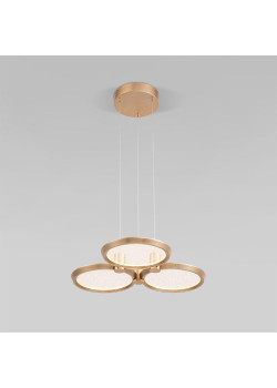 Подвесной светодиодный светильник Eurosvet Crespella 90034/3 золото