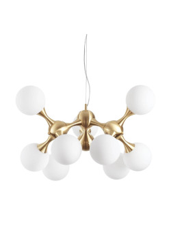 Подвесная люстра Ideal Lux Nodi SP9 Ottone Satinato 241036