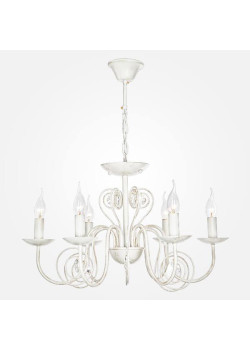 Подвесная люстра Eurosvet 60018/6 белый с золотом