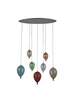 Подвесная люстра Ideal Lux Clown SP7 Color 100937