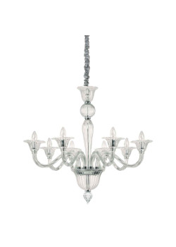 Подвесная люстра Ideal Lux Brigitta SP8 Trasparente 199382