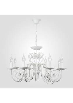 Подвесная люстра Eurosvet 60018/8 белый с золотом
