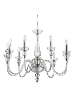 Подвесная люстра Ideal Lux Doge SP9 Trasparente 044453