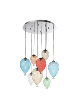 Подвесная люстра Ideal Lux Clown SP8 Color 100944