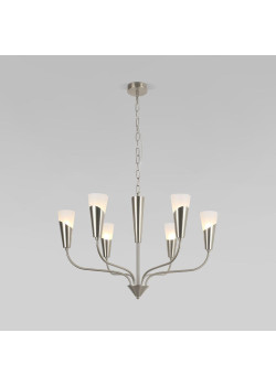 Подвесная люстра Eurosvet Rhyton 60167/6 никель