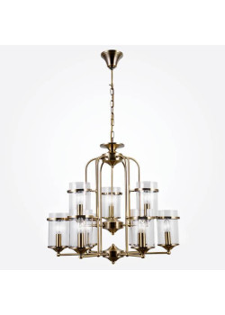 Подвесная люстра Eurosvet 60040/9 античная бронза