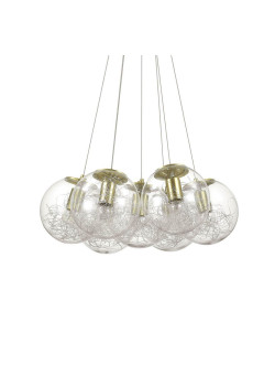 Подвесная люстра Ideal Lux Mapa Sat SP7 Ottone 176000