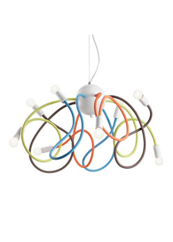 Подвесная люстра Ideal Lux Multiflex SP8 Color 141909