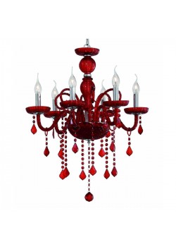 Подвесная люстра Ideal Lux Giudecca SP6 Rosso 027418