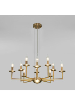 Подвесная люстра Eurosvet Cariso 60150/10 латунь