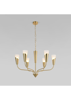 Подвесная люстра Eurosvet Rhyton 60167/6 латунь