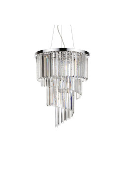 Подвесная люстра Ideal Lux Carlton SP12 Cromo 166247